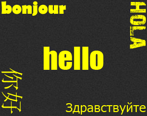 Hello in all languages